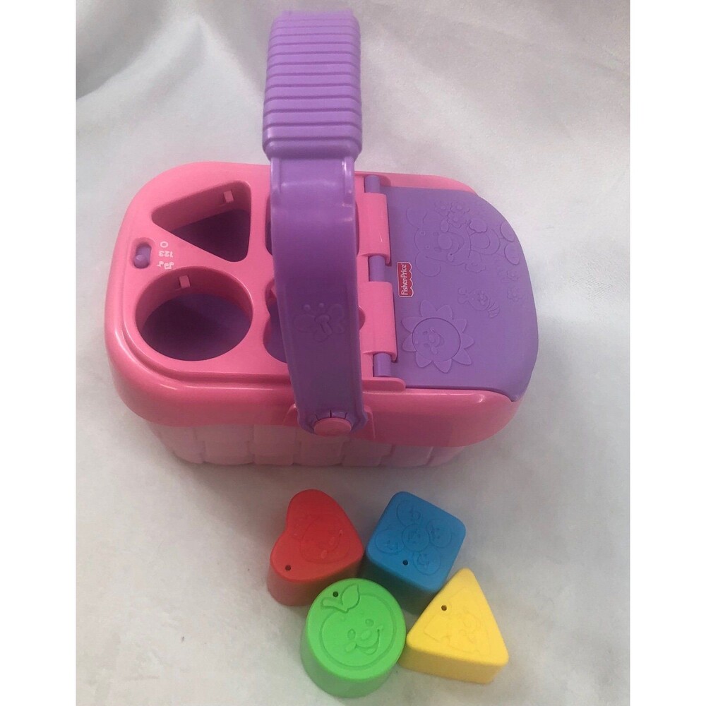 Fisher price laugh and learn sweet sounds picnic basket shape sorter toy